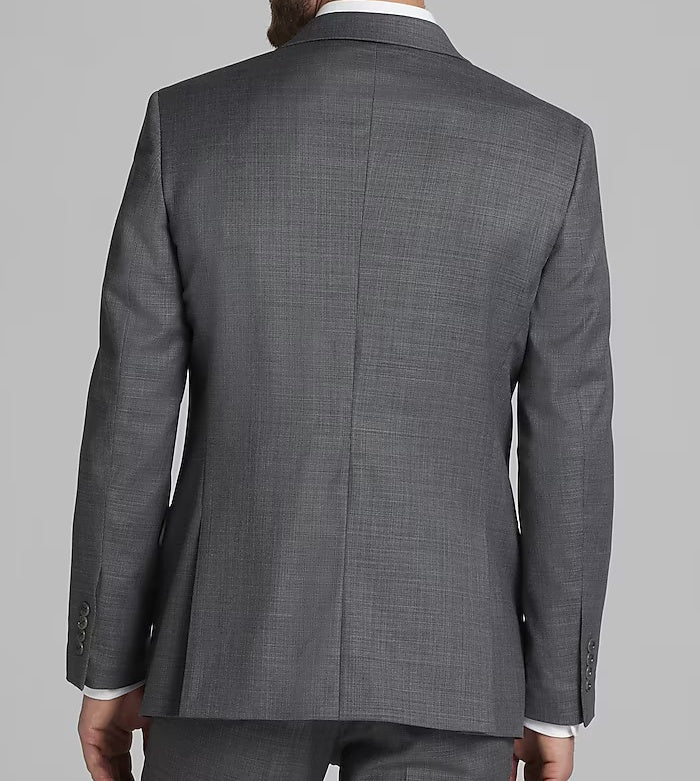 Men’s Grey 2-Piece Summer Suit – Lightweight Slim Fit Suit for Weddings, Business & Daytime Events