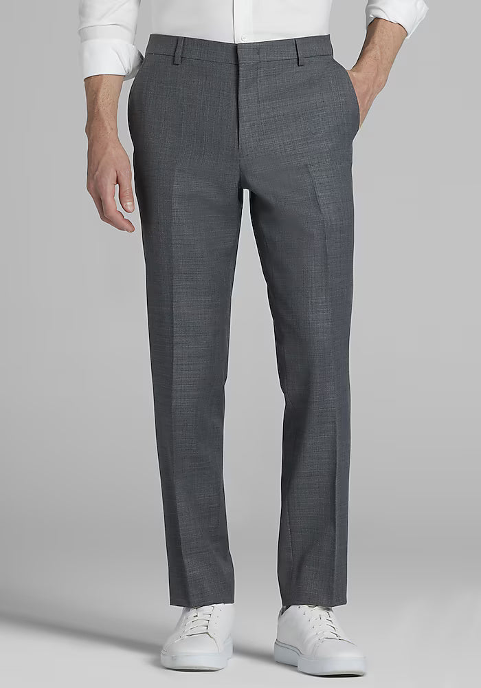 Men’s Grey 2-Piece Summer Suit – Lightweight Slim Fit Suit for Weddings, Business & Daytime Events