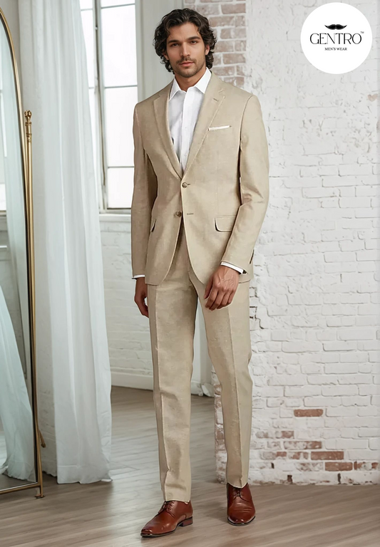 Neutral suits for multicultural weddings
