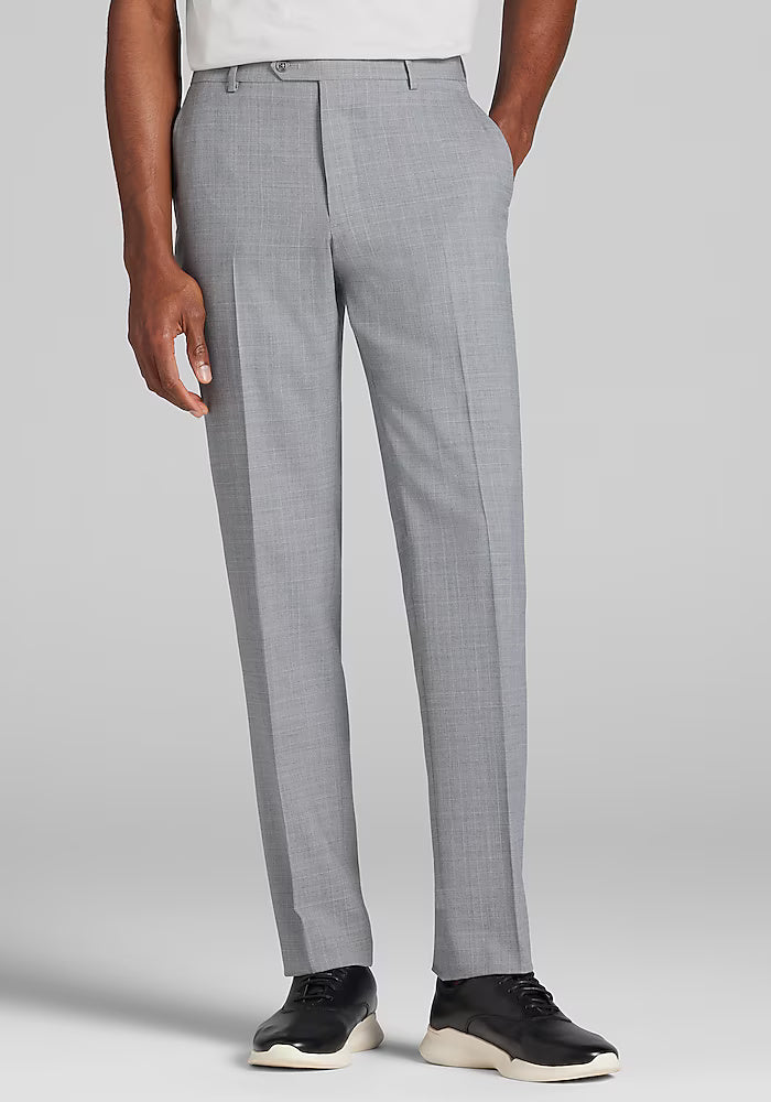 Men’s Light Grey 2-Piece Summer Suit – Lightweight Slim Fit Suit for Weddings, Business & Formal Daytime Wear