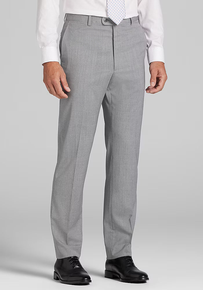Men’s Light Grey 2-Piece Summer Suit – Lightweight Slim Fit Suit for Weddings, Business & Modern Day Events