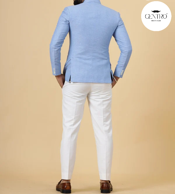 Affordable men's casual linen office suits