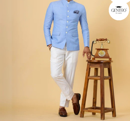 Affordable men's casual linen prom suits