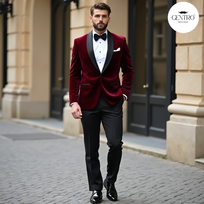 Stretch fabric suits for groom wear