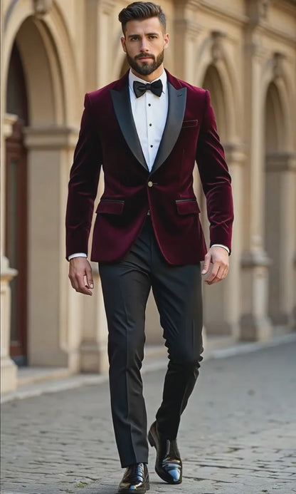 Tailored suits for men with wide hips for dinner party